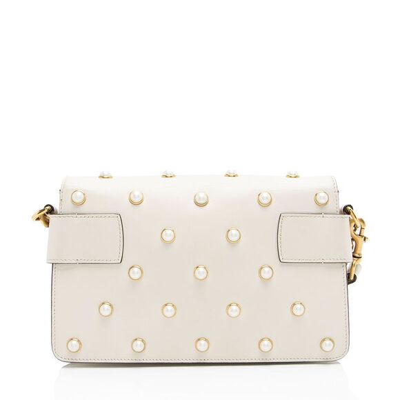 Gucci Calfskin Pearl Bee Broadway Mini Shoulder Bag - Picture 3 of 14